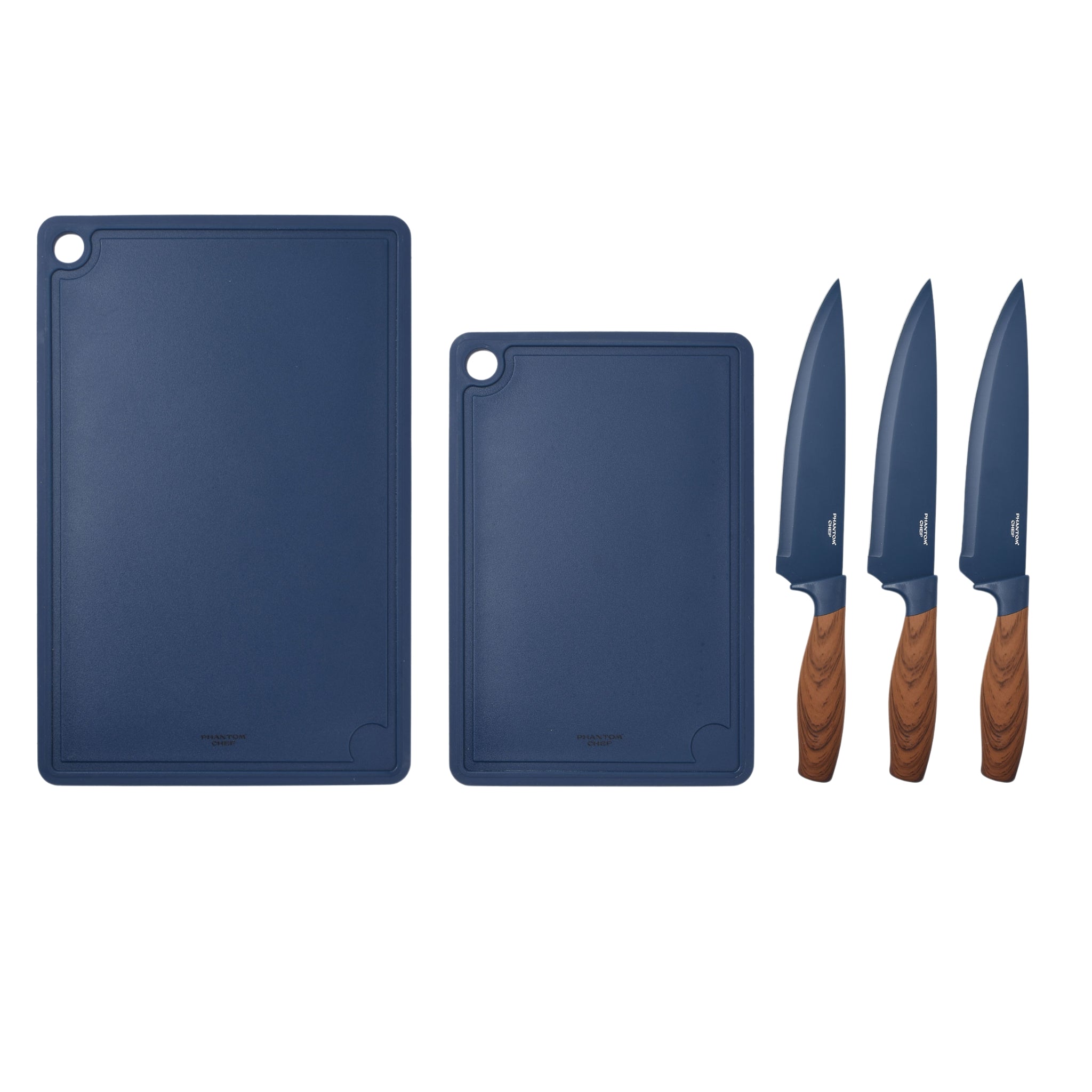 Kitchen knife fashion set with chopping board