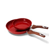 8" & 11" Fry Pan Combo  - Red