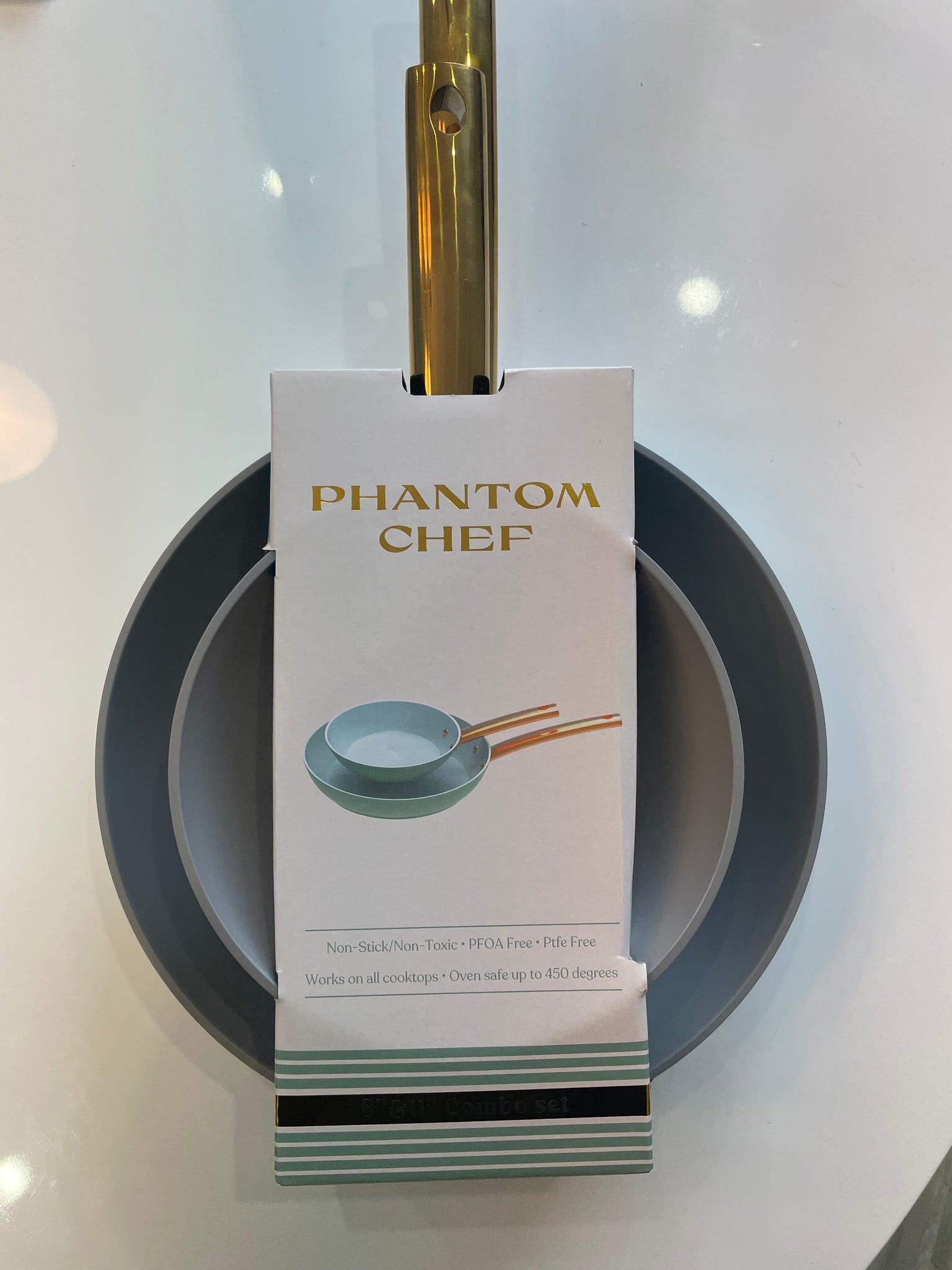 Phantom Chef 8 & 11 Non Stick Wood Handle Fry Pan Combo, Beige - On Sale  - Bed Bath & Beyond - 36366798