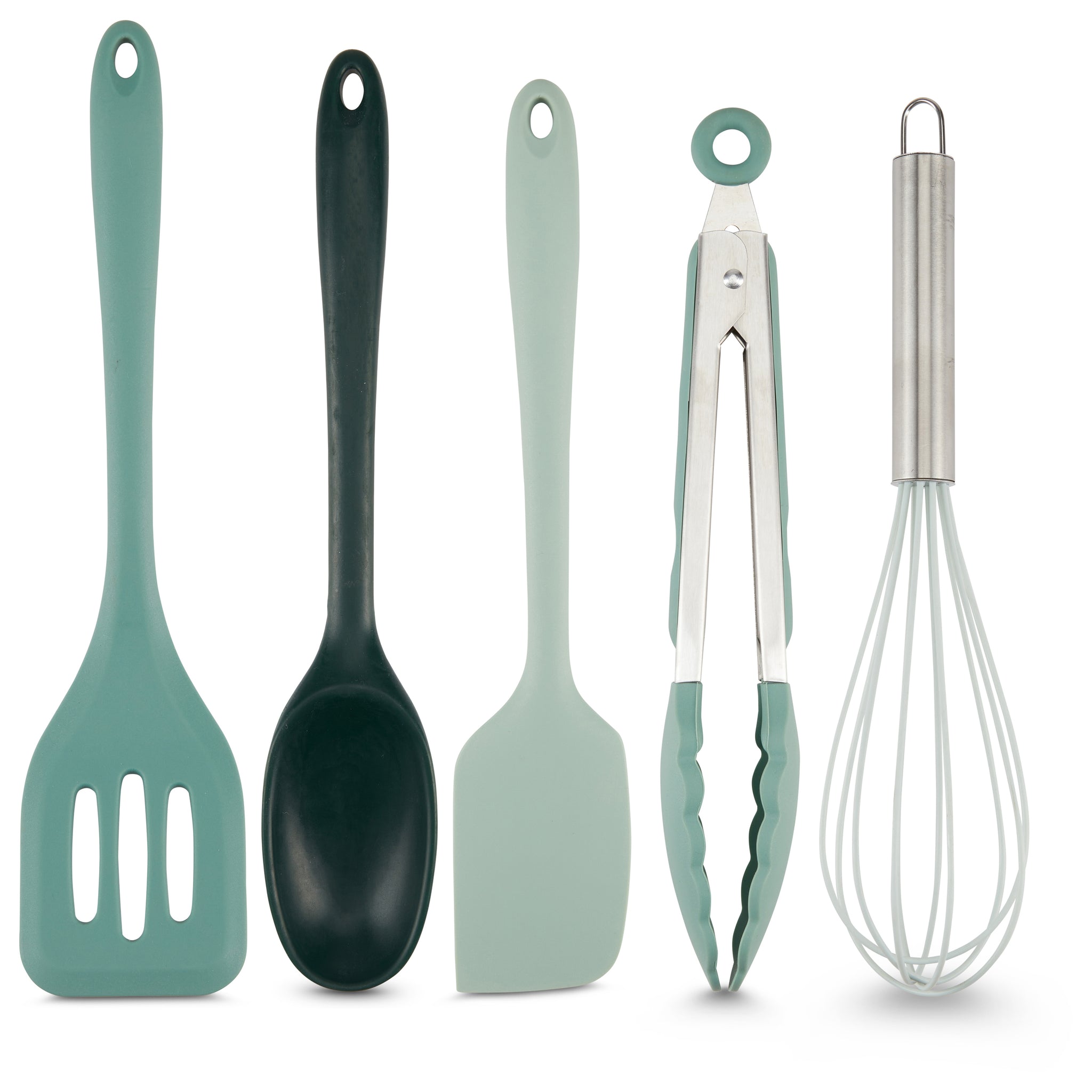 5-Piece Gray Mini Silicone Tool Set, Sold by at Home